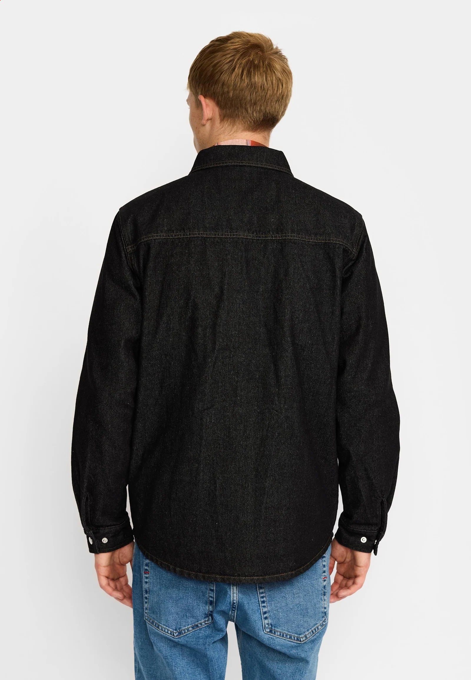 Sur-Chemise 3956 Zipped Denim Worker Noir RVLT