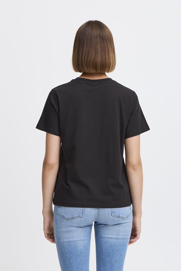 Ichi Black Palmer Loose T-Shirt