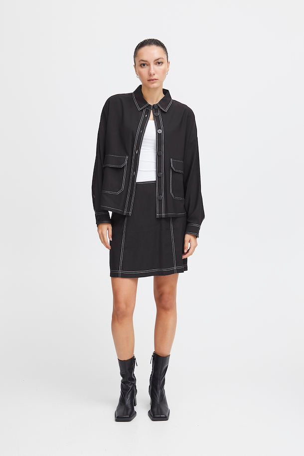 Ramla Black Ichi Skirt