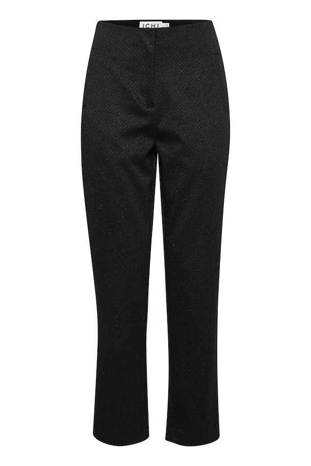 Ichi Kate Lurex Sparkle Black Trousers