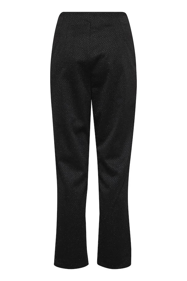 Ichi Kate Lurex Sparkle Black Trousers