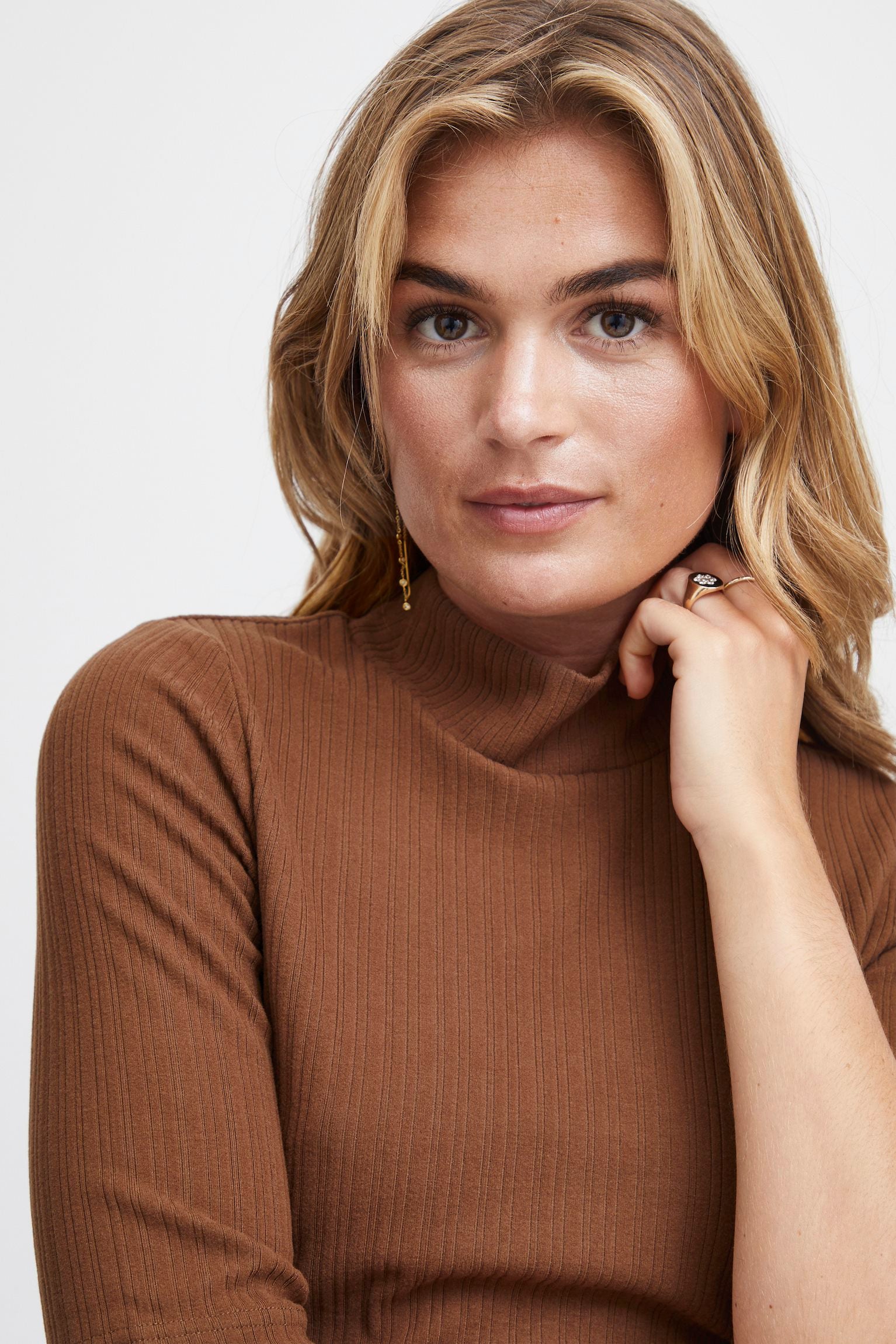 Chandail Henley Brun Fransa