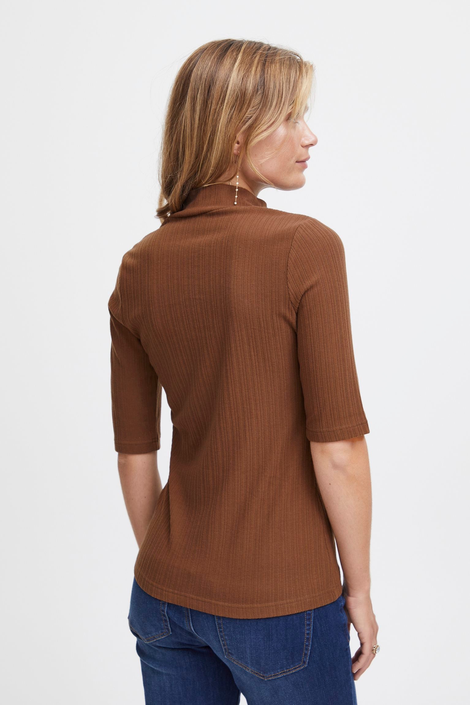 Chandail Henley Brun Fransa