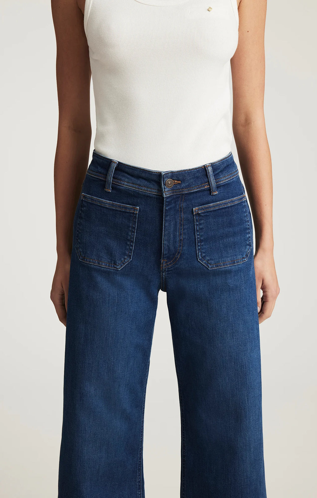 Paloma Jeans Navy Mid Shaded Flex Blue Mavi Jeans