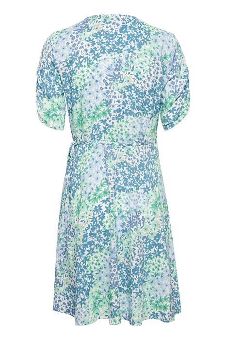Robe Joella Wrap Vert/Bleu B.Young