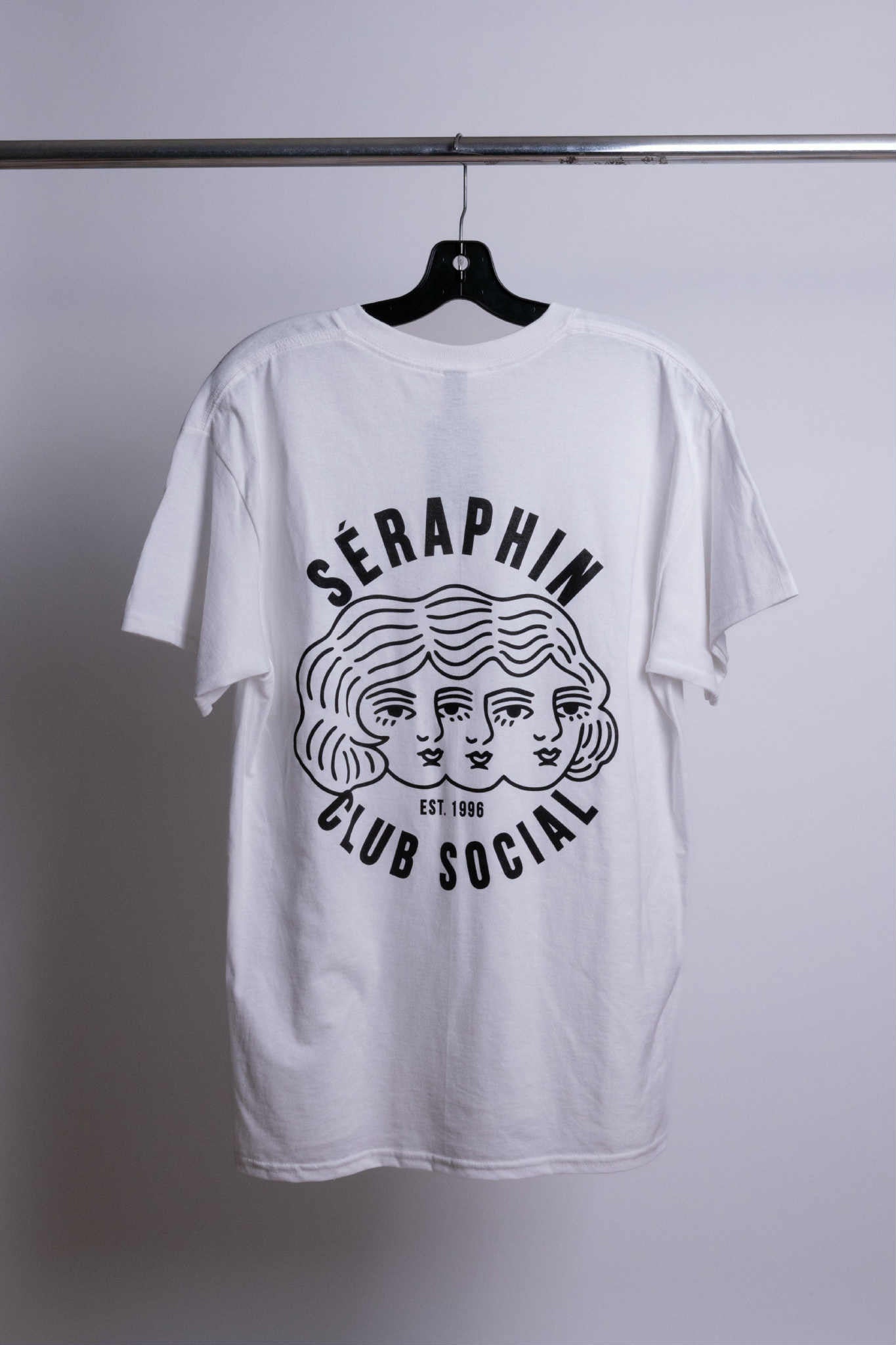 T-Shirt Club Social Blanc Séraphin