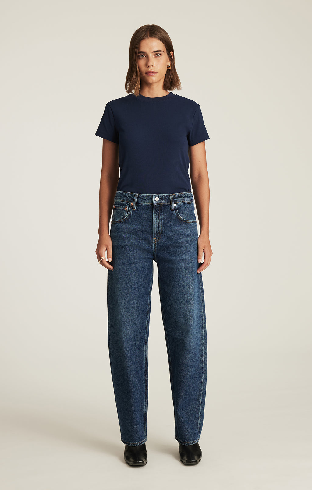 Nica Dark Brushed Classic Mavi Jeans