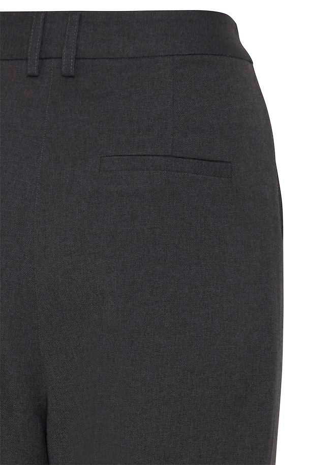 Ichi Dark Grey Mélange Zimmes Trousers