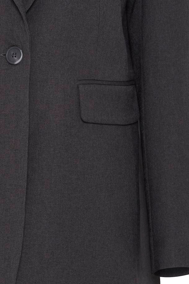 Ichi Dark Grey Blend Zimmie Blazer
