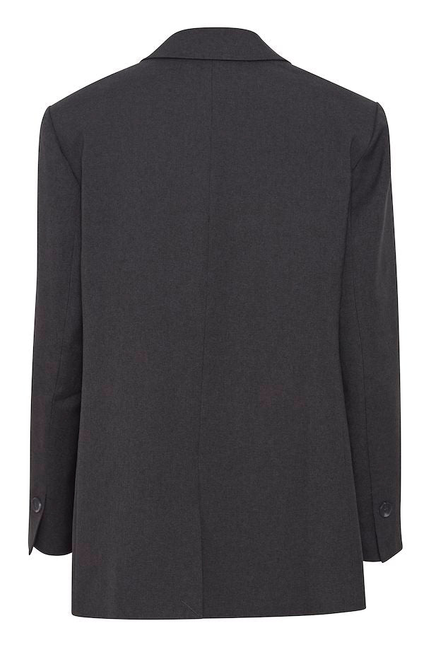Ichi Dark Grey Blend Zimmie Blazer