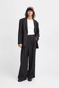Ichi Dark Grey Blend Zimmie Blazer