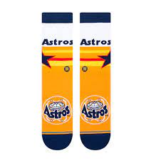 Socks MLB Houston Astros Astrodome Orange Stance