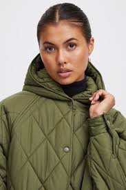 Manteau Hansa Vert Moss Ichi