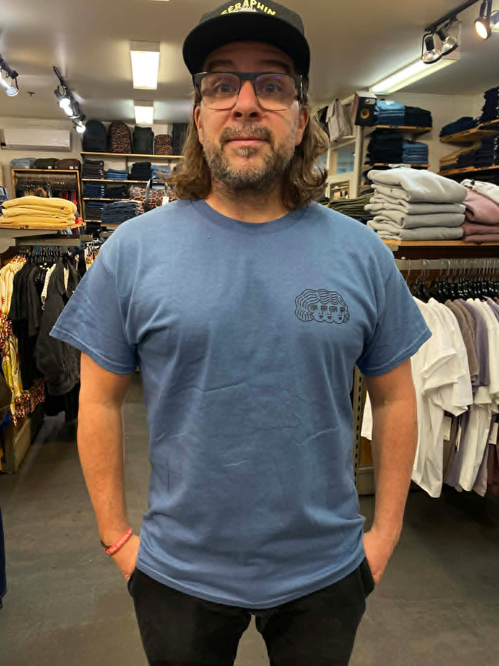 Séraphin Indigo Blue Social Club T-Shirt