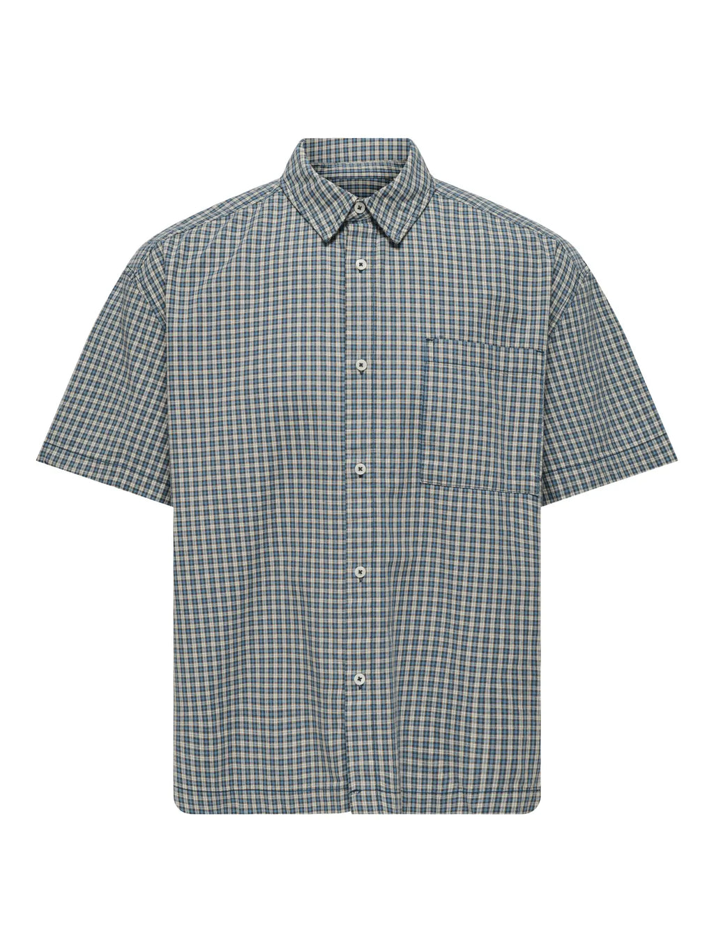 Daves Check Egret Shirt Only & Sons