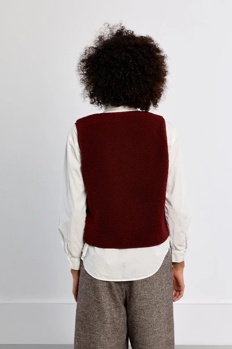 Veste Sans Manches Séville Bordeaux Lili Sidonio