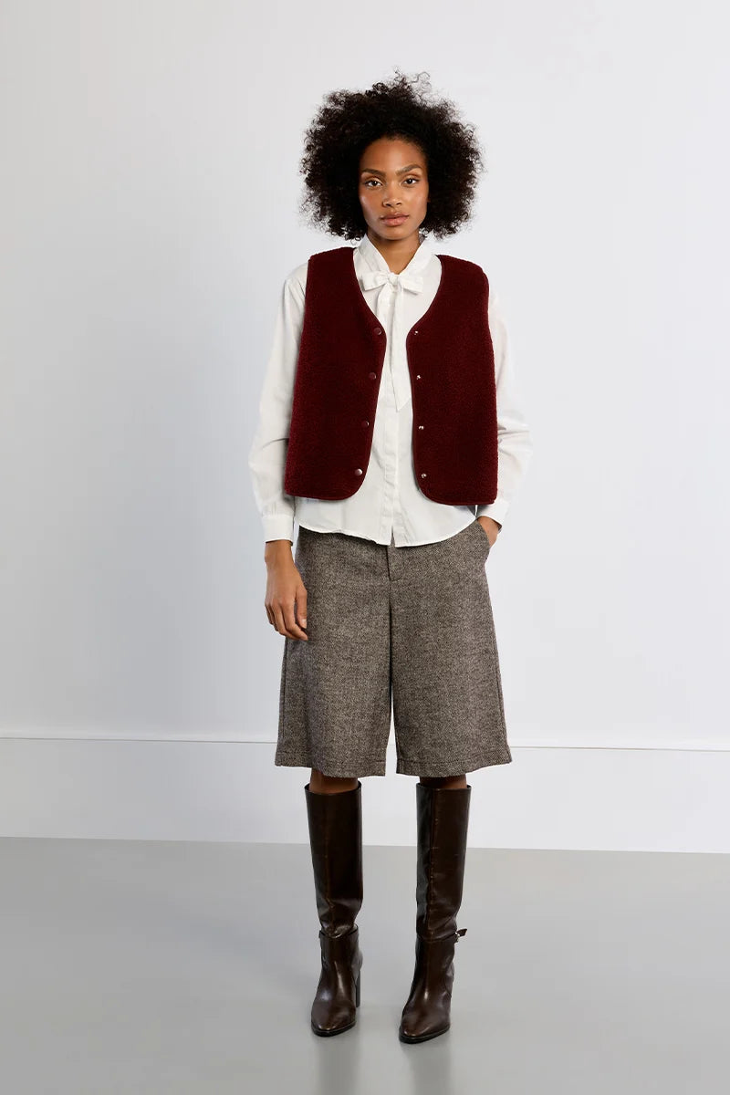 Veste Sans Manches Séville Bordeaux Lili Sidonio