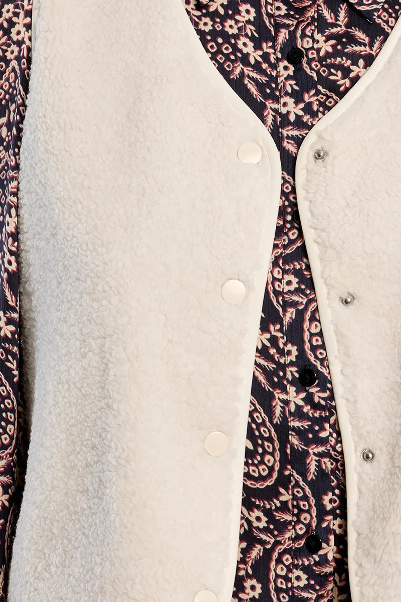 Veste Sans Manches Séville Ecru Lili Sidonio