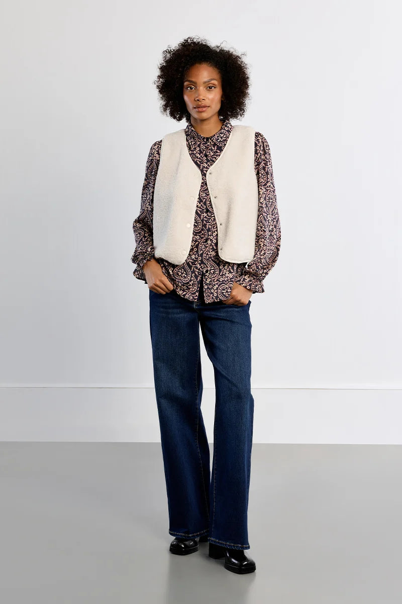 Veste Sans Manches Séville Ecru Lili Sidonio