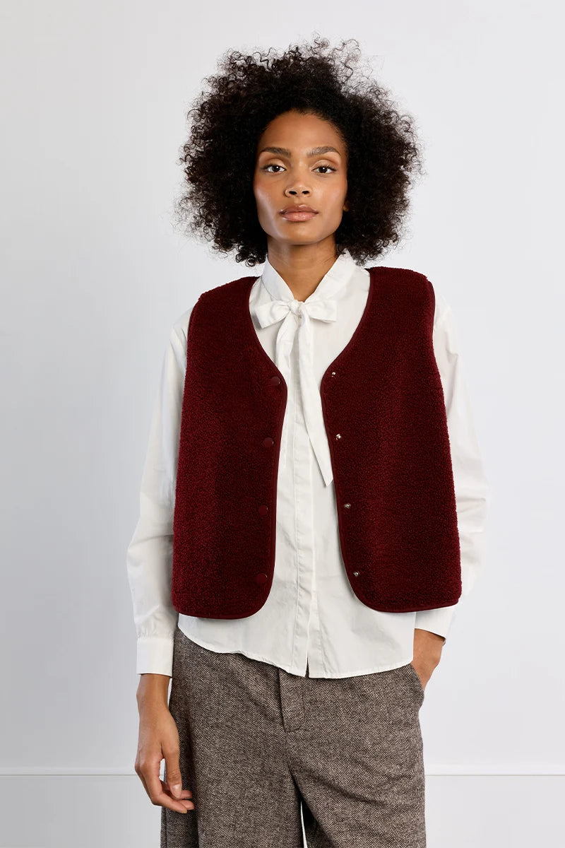 Veste Sans Manches Séville Bordeaux Lili Sidonio