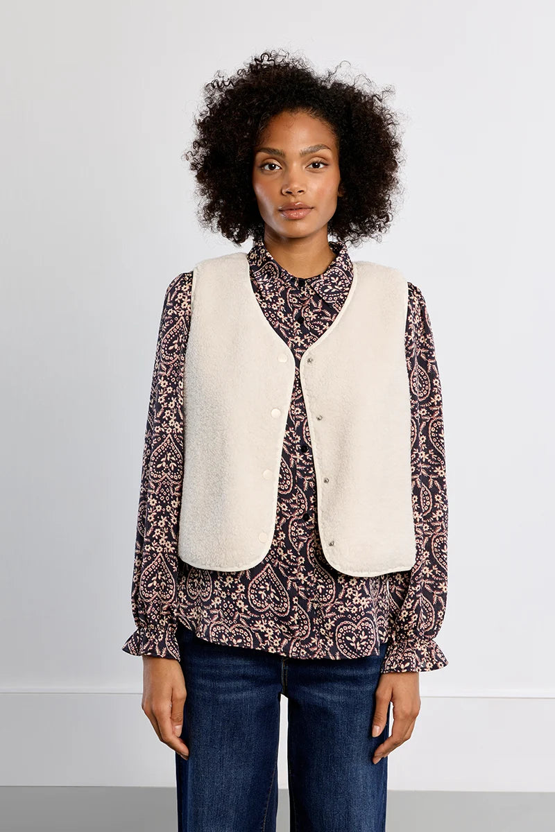 Veste Sans Manches Séville Ecru Lili Sidonio