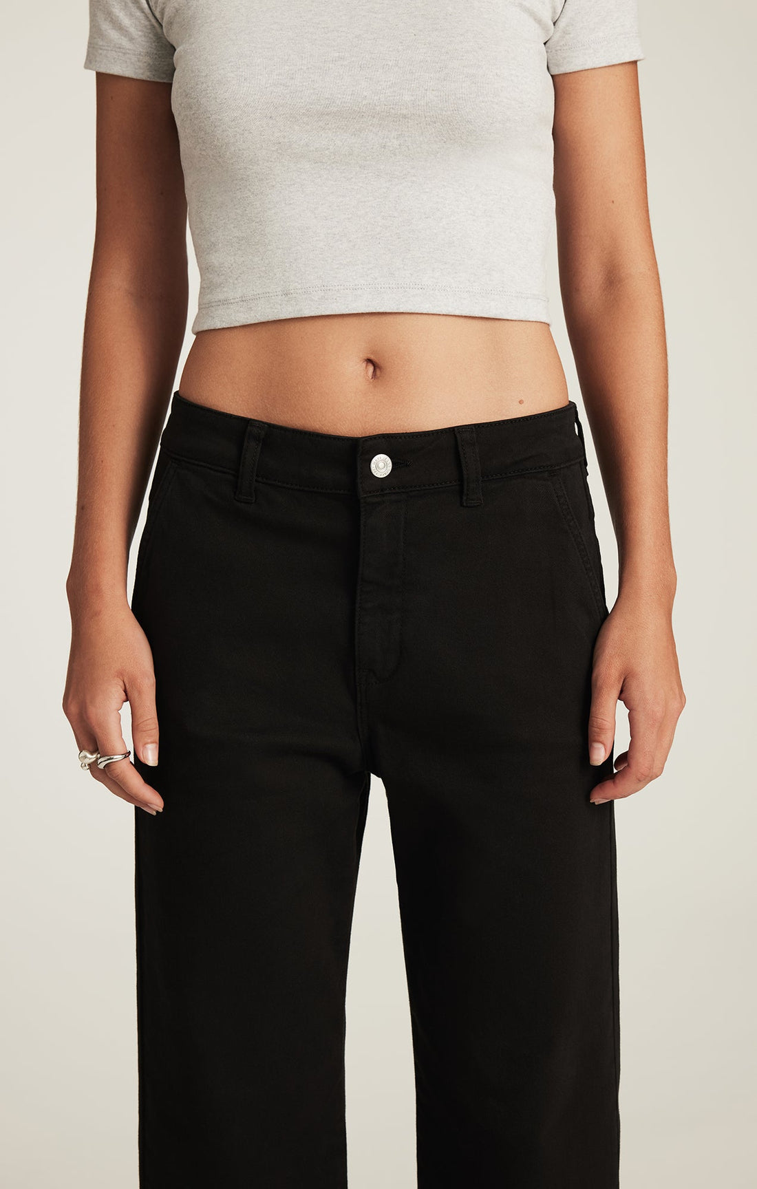 Pantalon Lauren Noir Twill Mavi Jeans