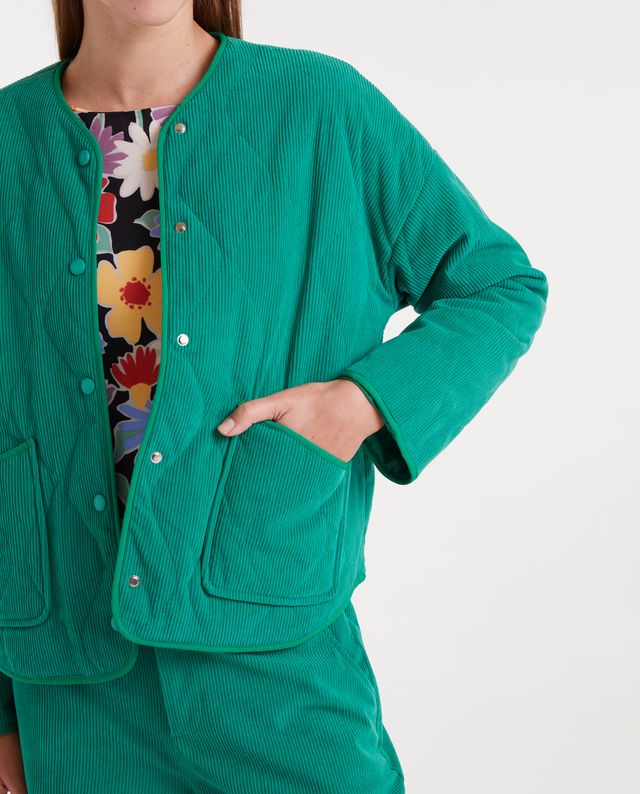 Jacket Brina Corduroy Vert Compania Fantastica