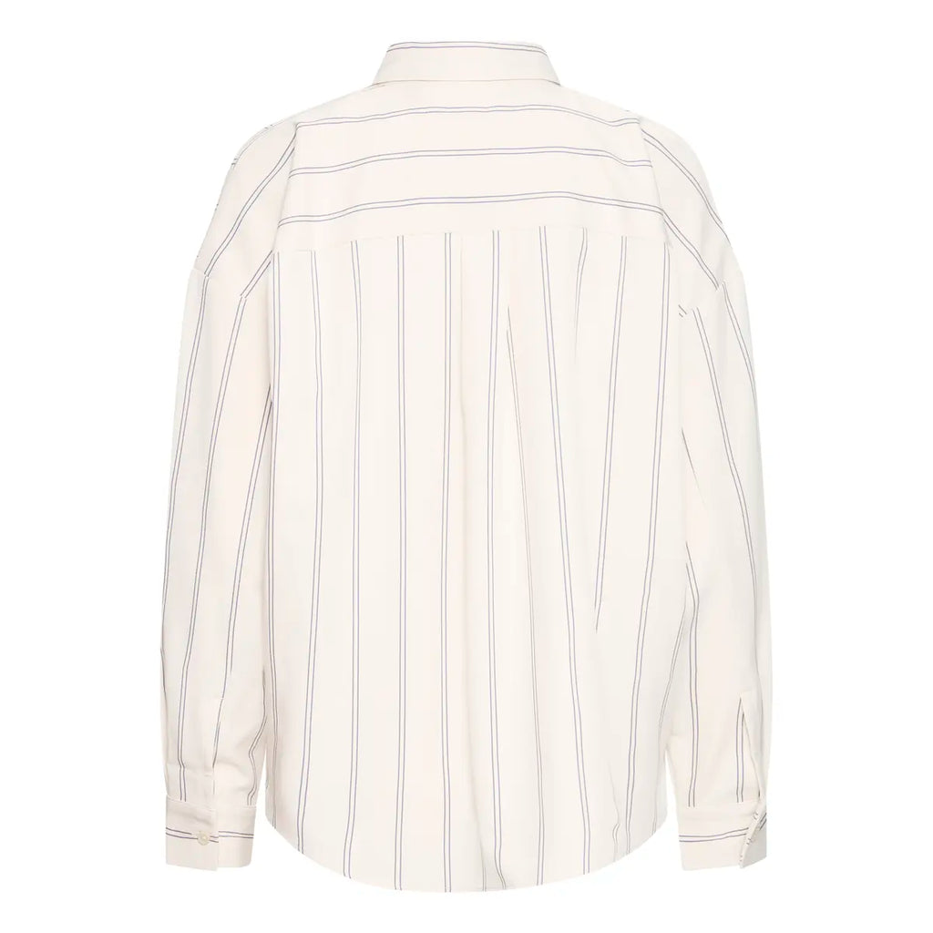 Chemise Namia Manches Longues Blanc/Bleu Ichi