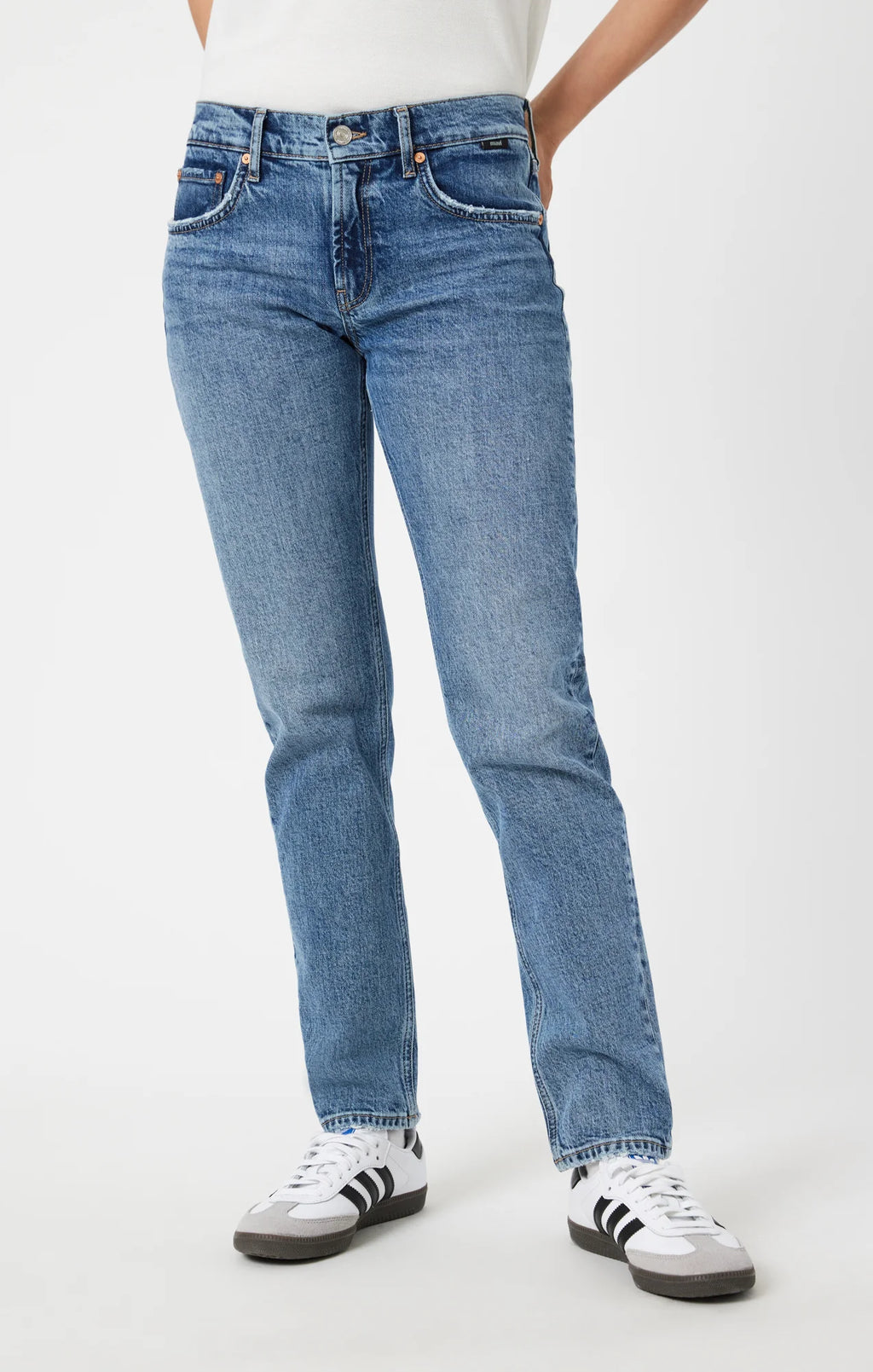 Mirella Mid Brushed Classic Blue Mavi Jeans
