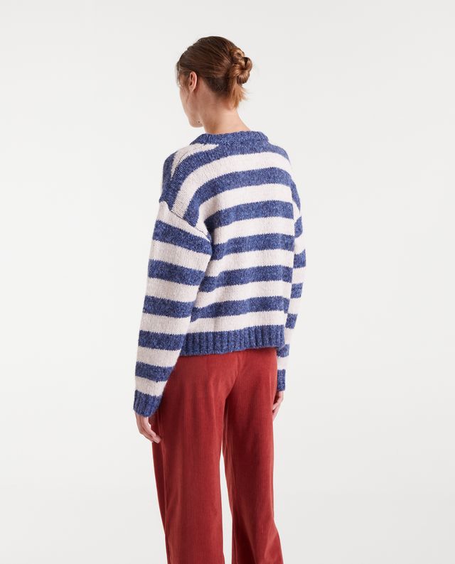 Pull 2 Stones Stripes Bleu Compania Fantastica