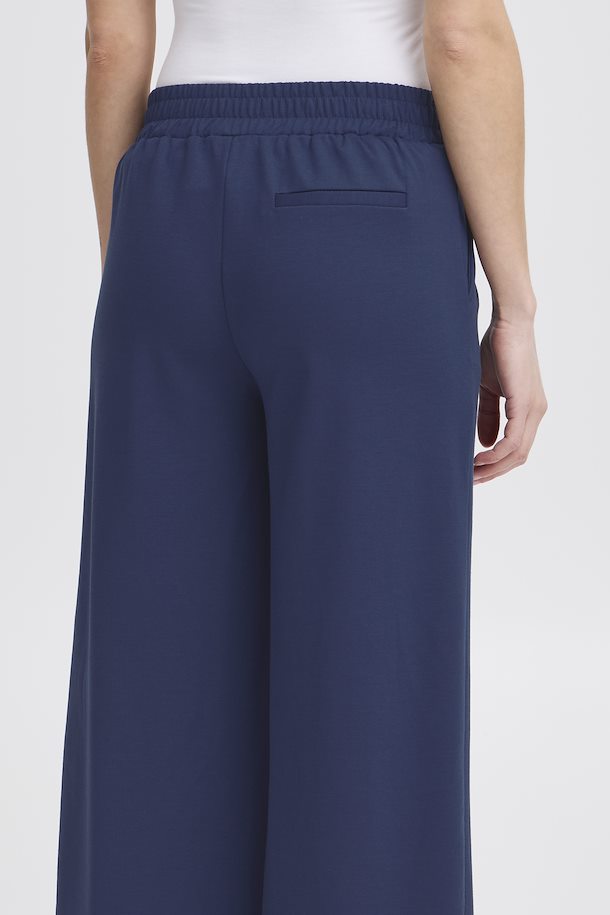 Trousers Kate Wide Long Medieval Blue Ichi