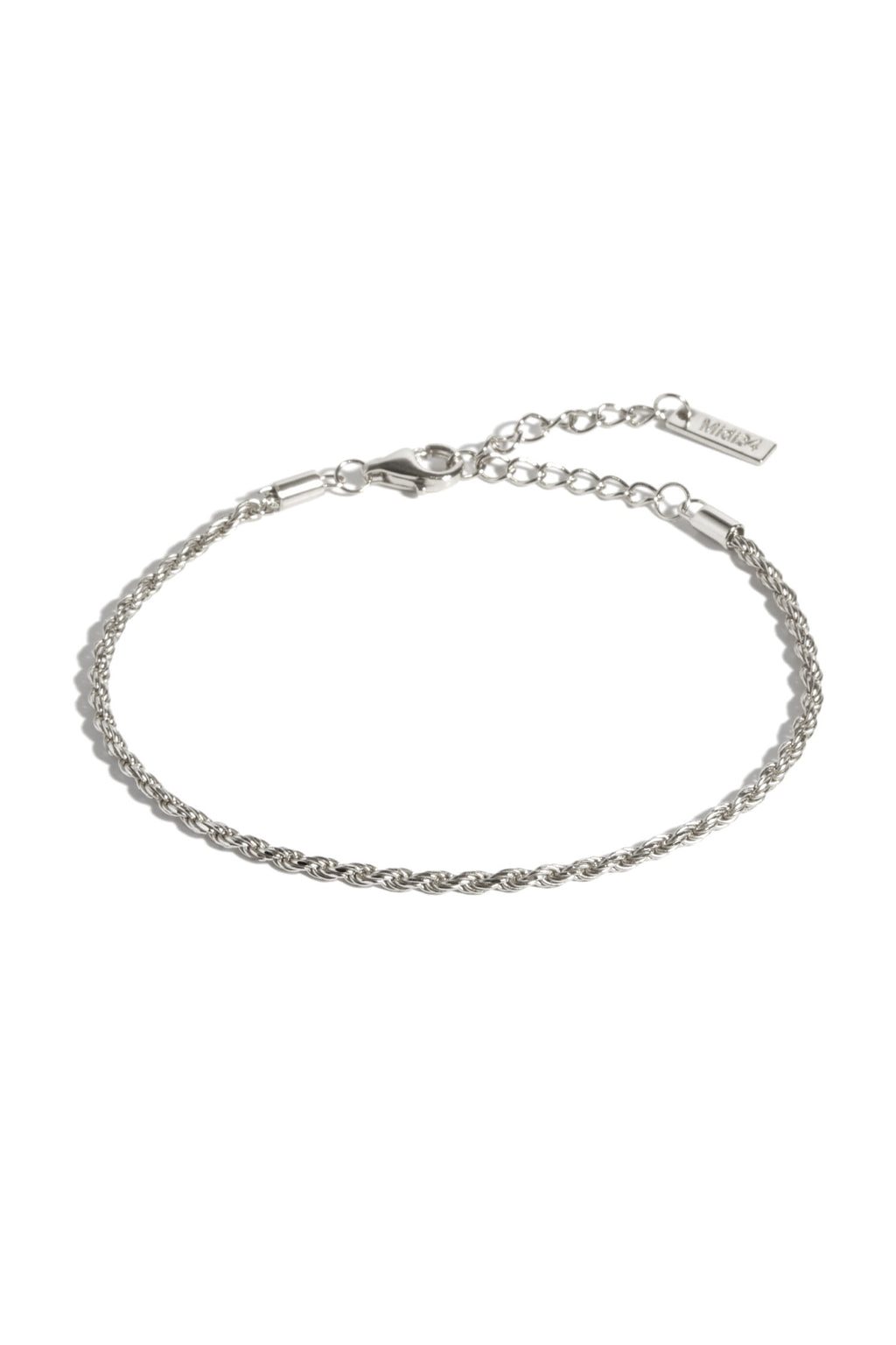 Midi34 Twisted Silver Bracelet