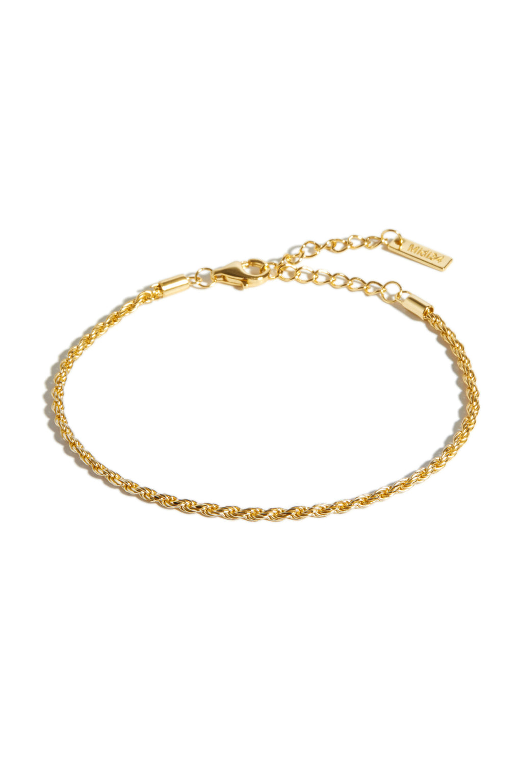 Twisted Bracelet Gold Midi34