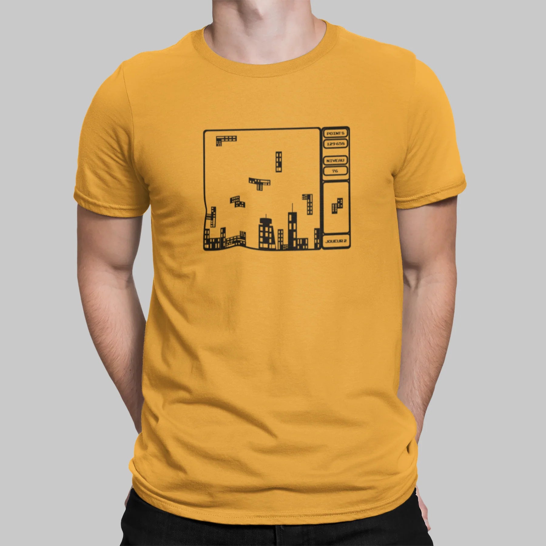 T-Shirt Tetris Jaune Baltrakon