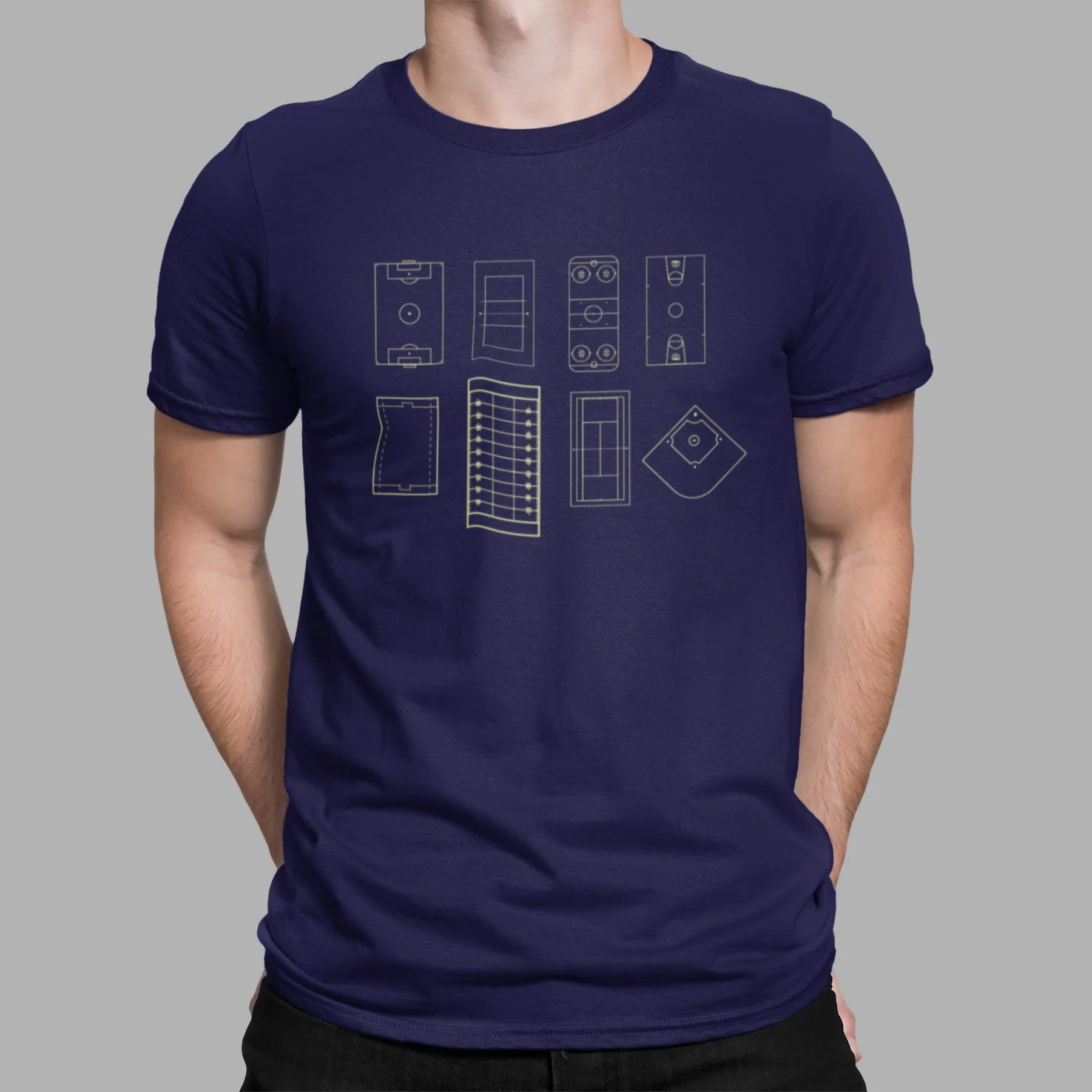 T-Shirt Terrain De Jeux Bleu Marine Baltrakon