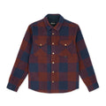 Sur-Chemise Canadian Overshirt Marine & Bourgogne Hooké