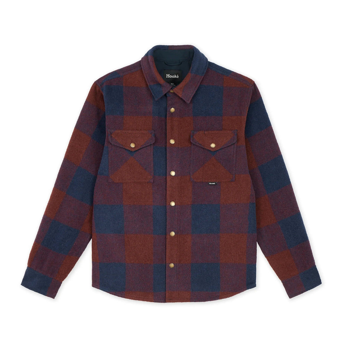Sur-Chemise Canadian Overshirt Marine & Bourgogne Hooké