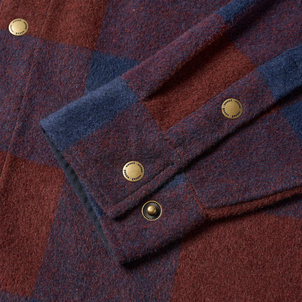 Sur-Chemise Canadian Overshirt Marine & Bourgogne Hooké