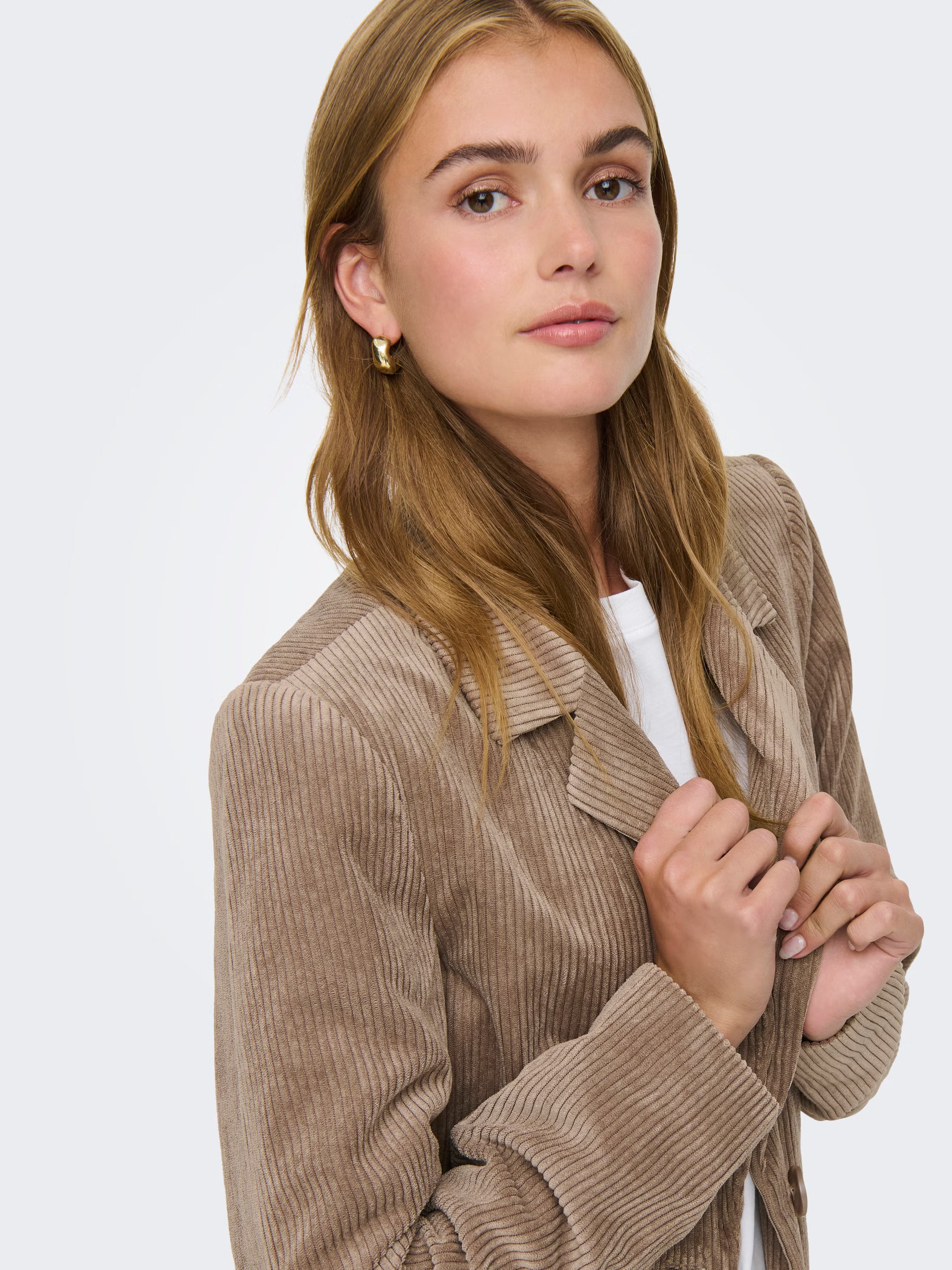 Manteau Astrid Cord Café Only