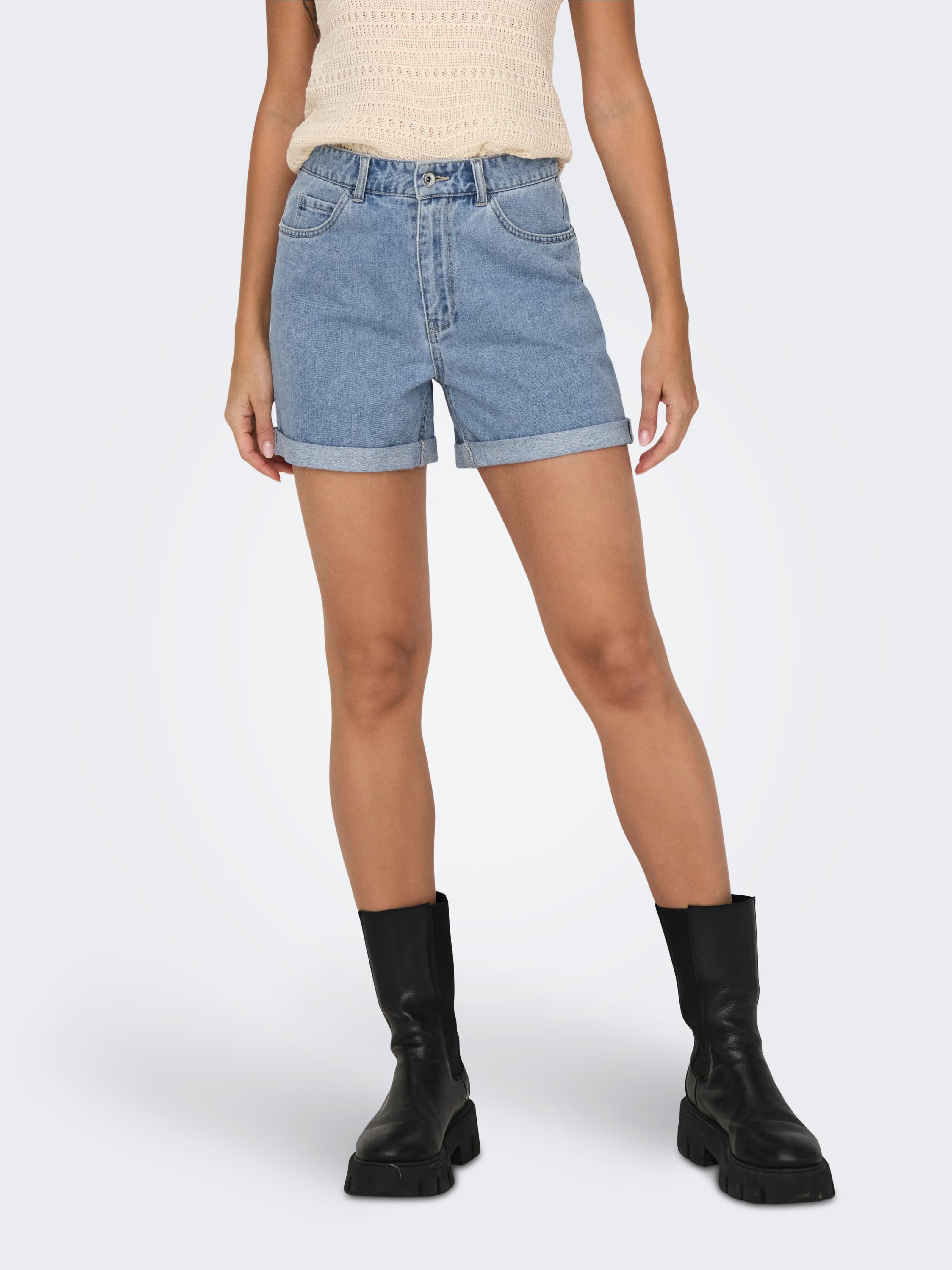 Short Vega Mom Bleu Clair Only