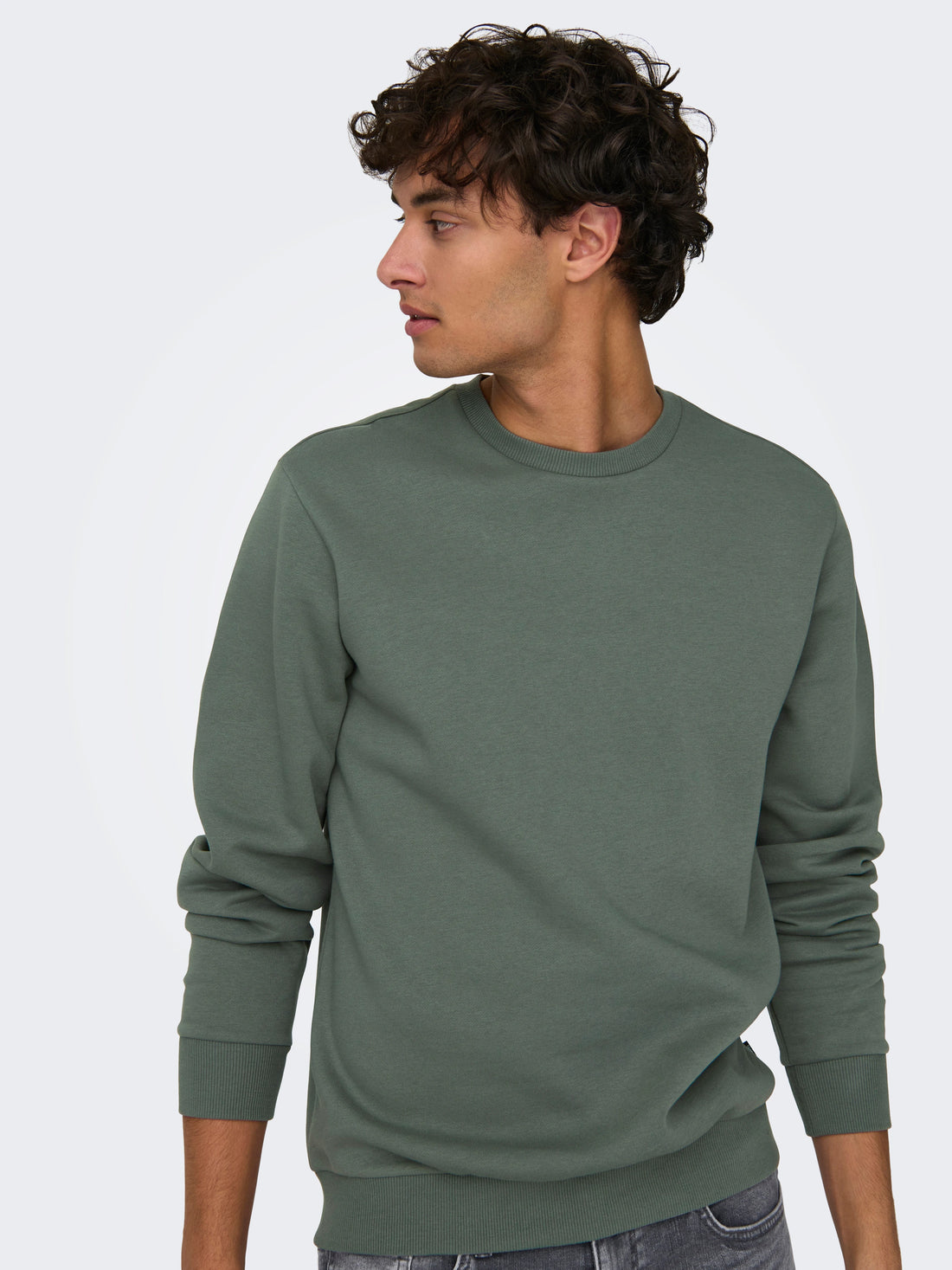 Chandail Ceres Crew Castor Grey Only & Sons