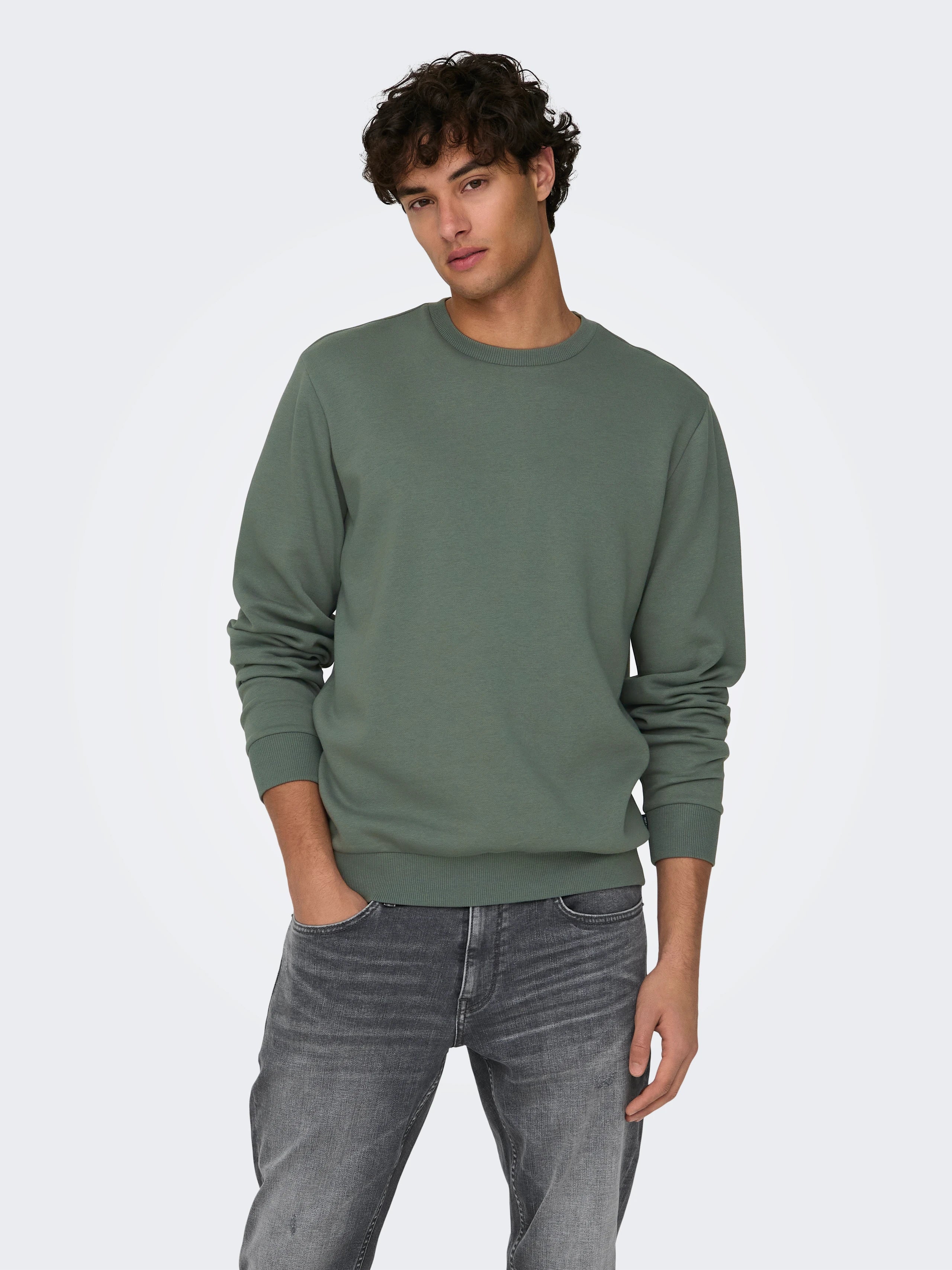 Ceres Crew Sweatshirt Castor Grey Only & Sons