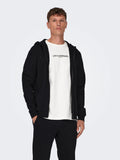 Ceres Zip Hoodie Black Only & Sons