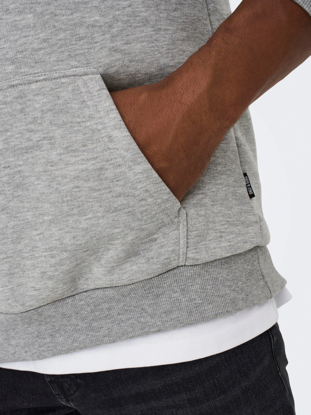 Only & Sons Ceres Heather Grey Hoodie