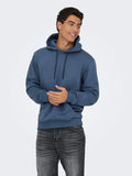 Chandail Ceres Hoodie Bleu Vintage Indigo Only & Sons