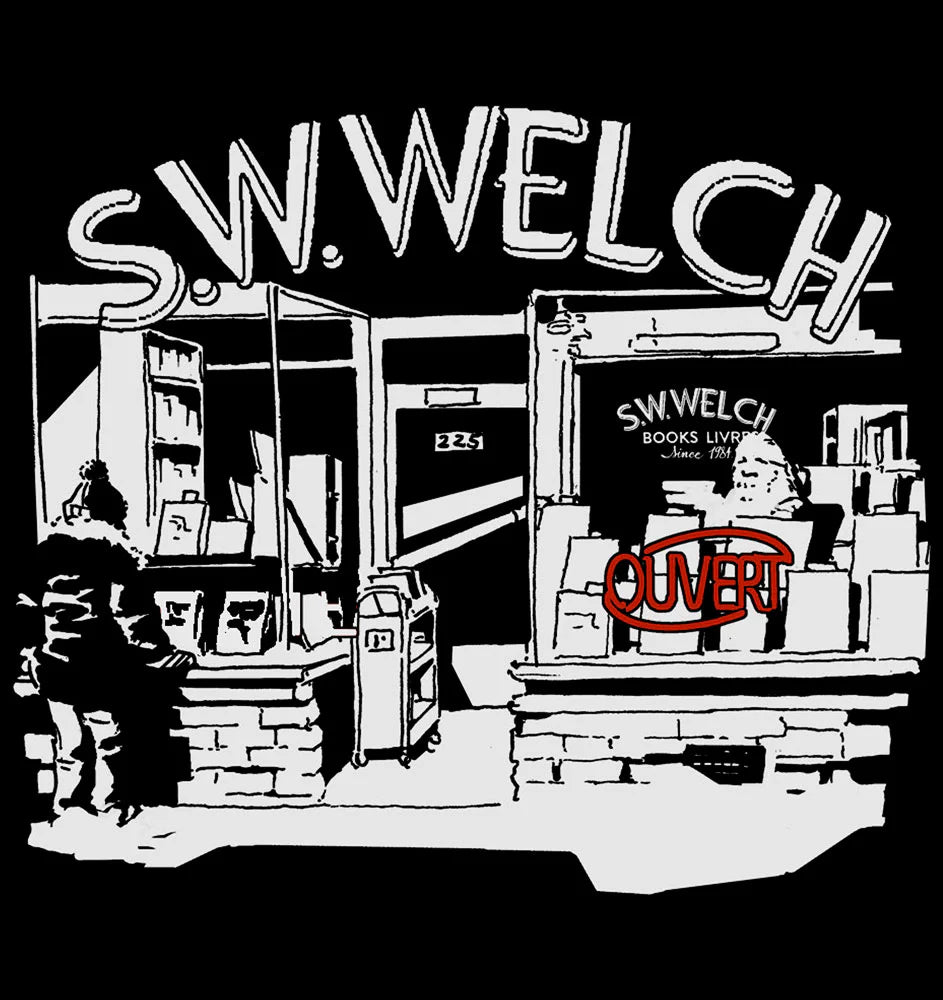 T-Shirt S. W. Welch Bookstore Noir Tresnormal