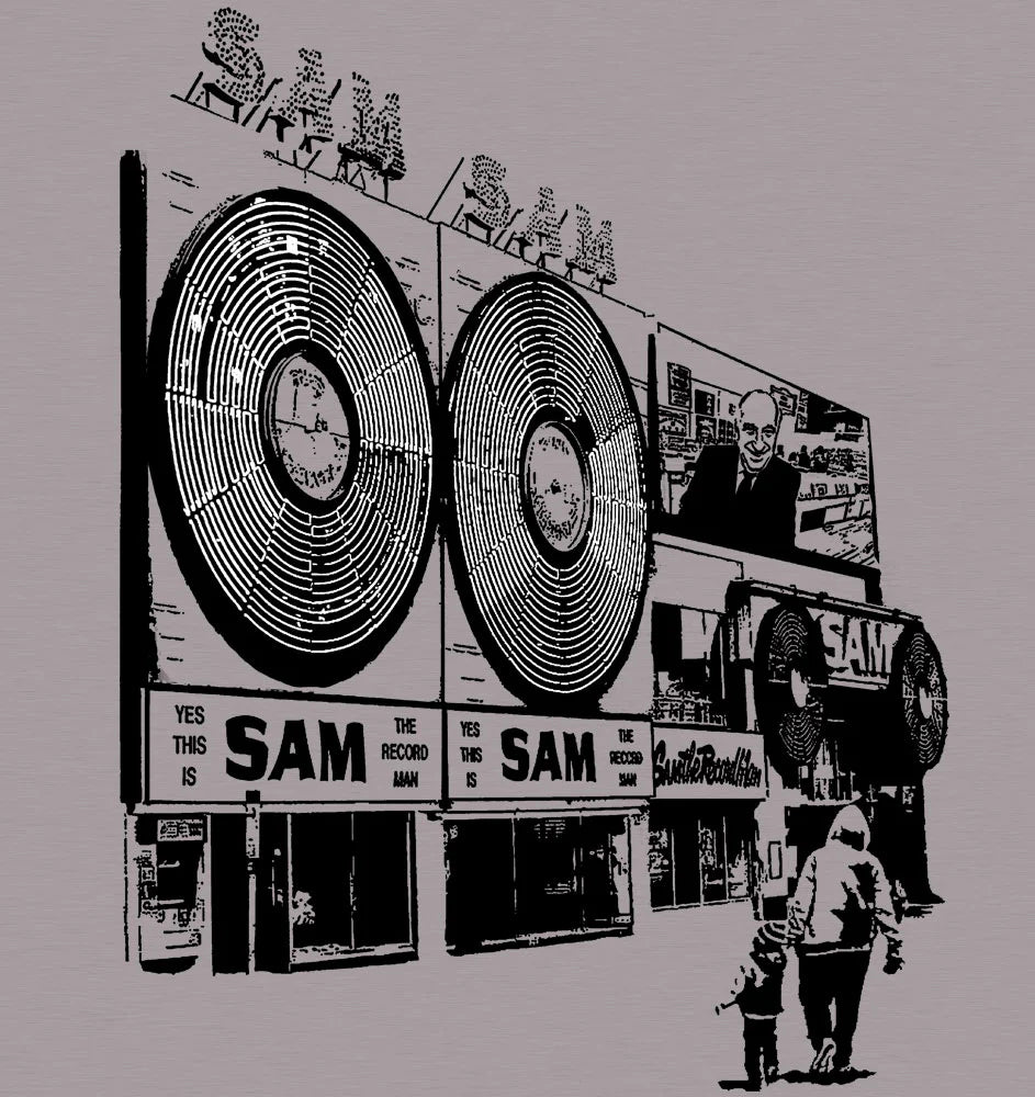 Sam The Record Man Grey T-Shirt Très Normal