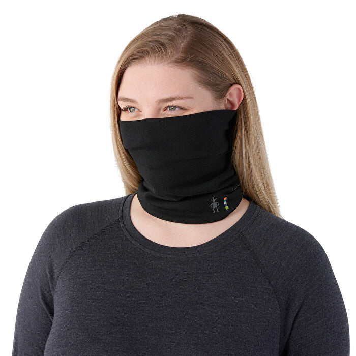 Cache-Cou Thermal Mérino Réversible Noir Smartwool