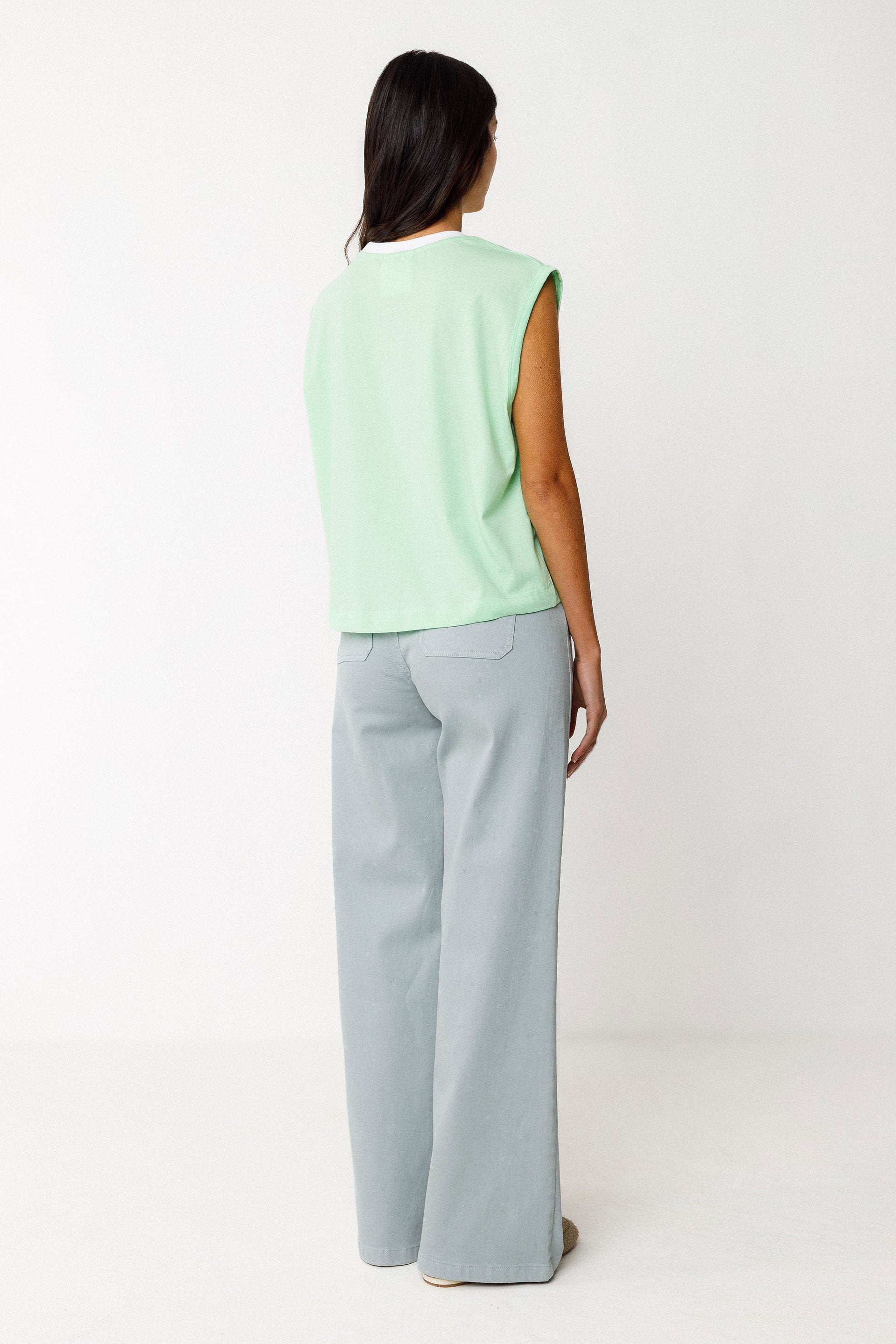 SKFK Light Green Zuntie Top