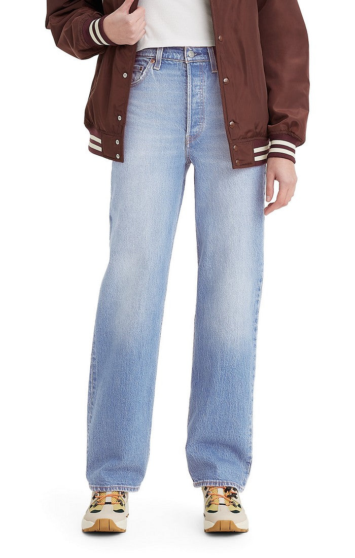Levi's Women's Ribcage Full Length Samba Tango Light Jeans